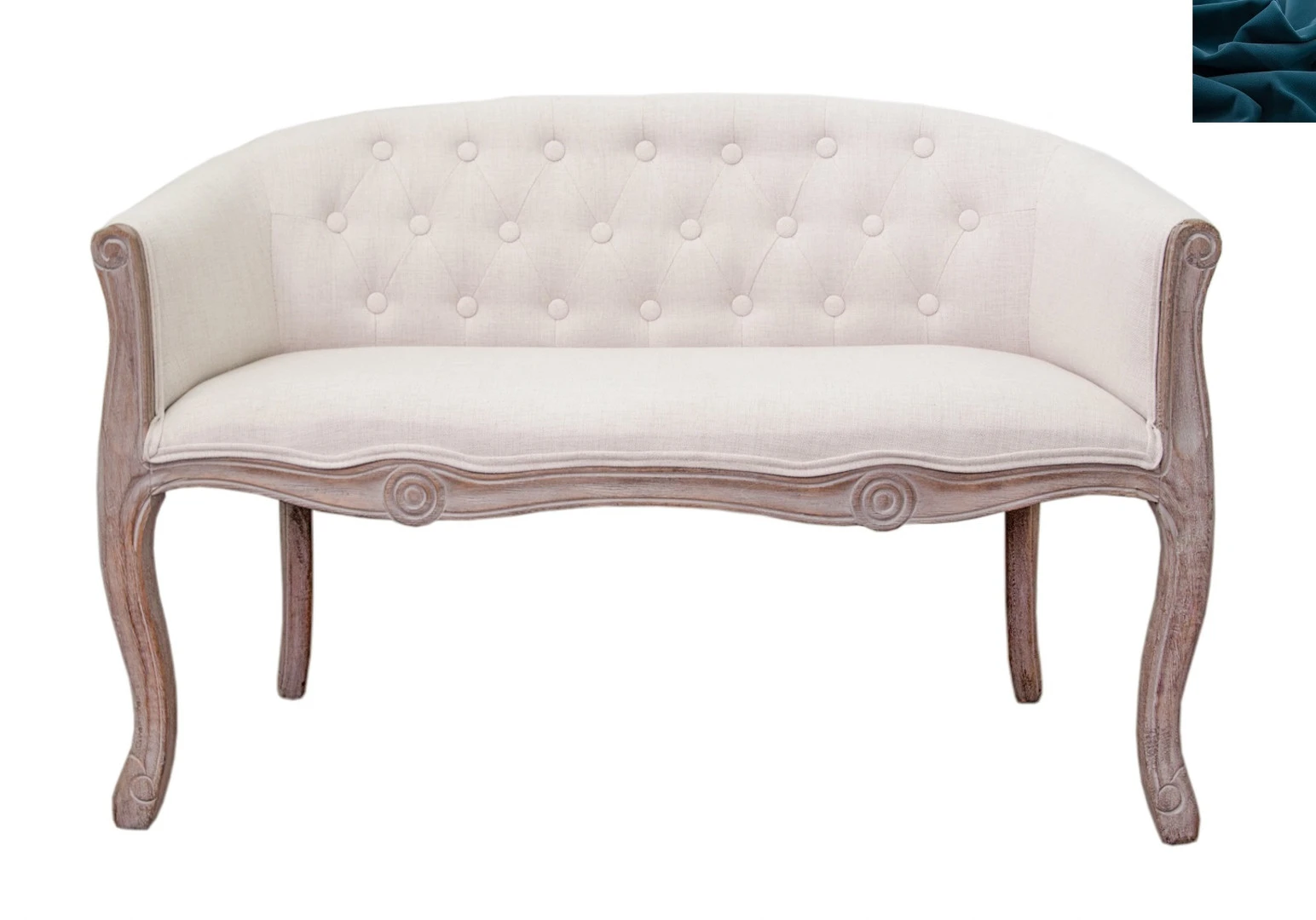 красивый Двухместный диван Kandy Double Beige цвет синий