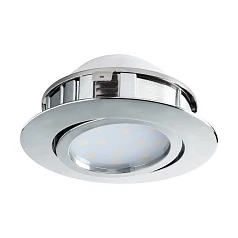 красивые 95848 Светодиодный встраиваемый светильник PINEDA регулир., 1х6W(LED), ?84, пластик, хром на заказ