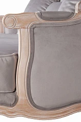 стильный Двухместный дизайнерский диван Brody Double grey