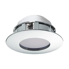 купить 95818 Светодиодный встраиваемый светильник PINEDA, 1х4,9W(LED), ?78, IP44, пластик, хром