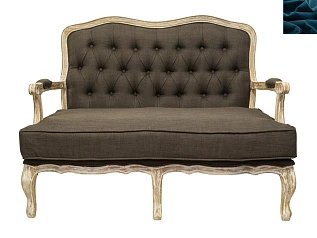 заказать Прямой диван модерн Yareli Brown V2 синий в интернет-магазине