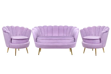 заказать Комплект кресел и дивана ракушка Pearl Double Purple