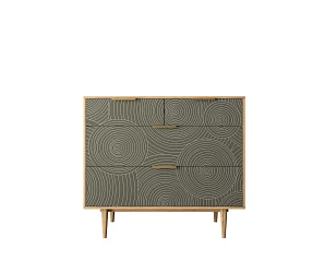купить Комод с четыремя ящиками "Line" R22/browngrey в интернет-магазине