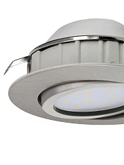 заказать 95853 Комплект светодиодных встраиваемых светильников PINEDA регулир., 3х6W(LED), ?84, пластик, никель мат