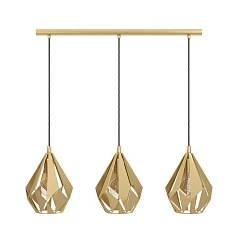 купить 43909 Люстра CARLTON, 3X60W (E27), L805, B205, H1100, сталь, золотой в интернет-магазине