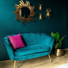 купить стильный Диван ракушка Pearl Double Marine Velvet