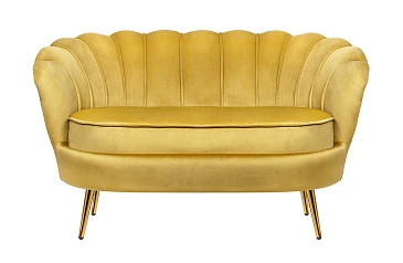 стильный Дизайнерский двухместный диван Pearl Double Yellow на заказ
