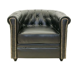 купить стильные Кожаное кресло Karo Black в интернет-магазине