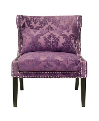Мягкое полукресло с подлокотниками Suza Violet