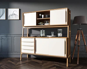 купить красивый Буфет "Bruni white" широкий арт BR37WH в интернет-магазине