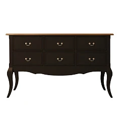 купить красивые Консоль "Leontina Black" 6 ящиков арт ST9358BLK