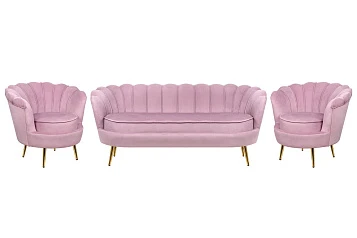 заказать Комплект кресел и дивана ракушка Pearl Triple Pink