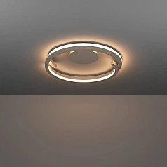 901823 Светодиодный настенно-потолочный светильник с регулировкой цветовой температуры MEZZOMONTE, 40W(LED), 2700-6500K, 3200lm, алюминий, сталь, песо