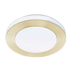 900369 Потолочный светильник LED CARPI, LED 3X2,7W, 1110lm, IP44, ?300, A75, сталь, матовая латунь, белый/пластик, белый