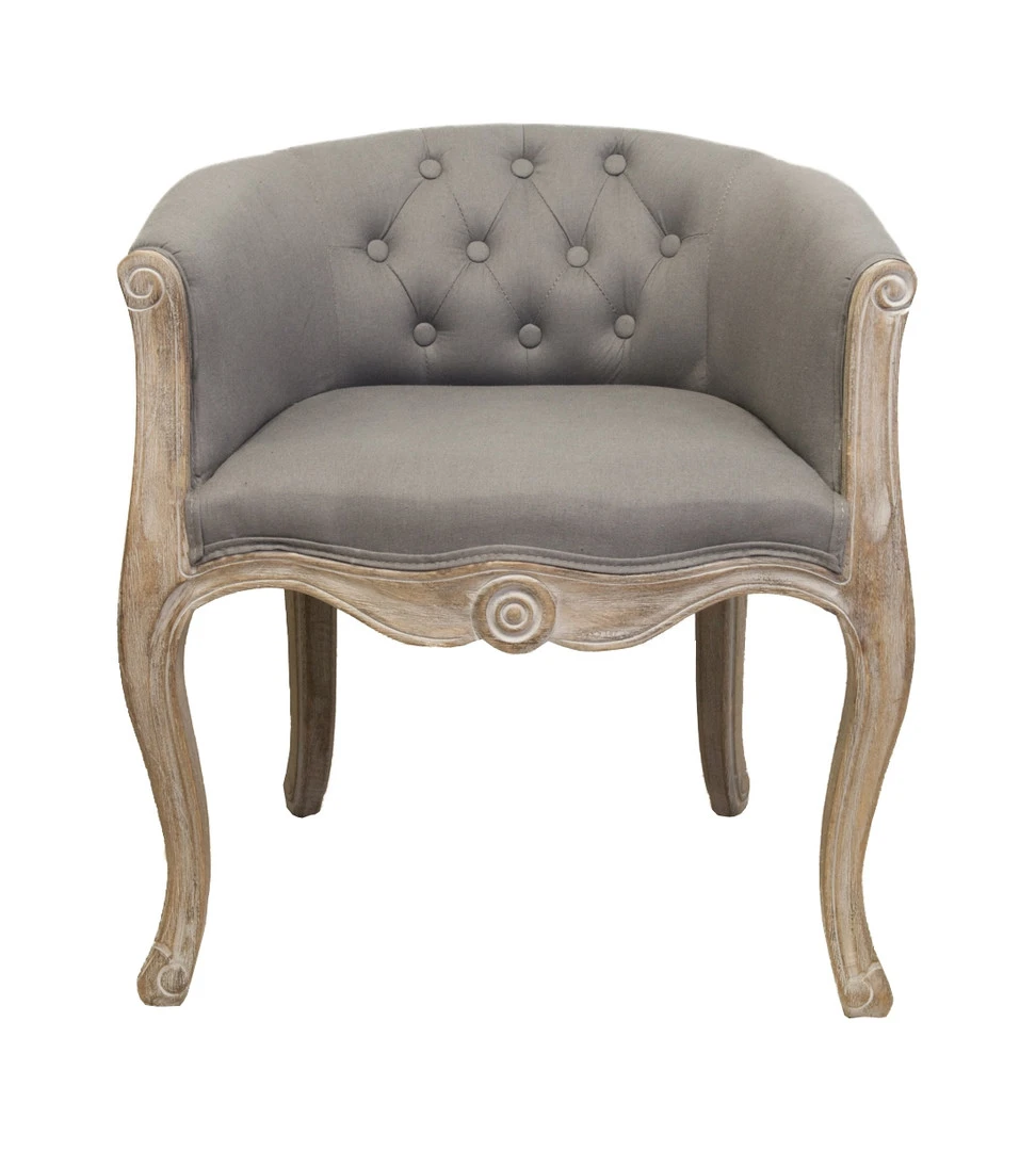 Низкое кресло ретро Kandy Grey в интерьере