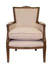 стильное Мягкое полукресло с подлокотниками Tous Beige