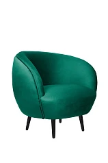 заказать стильное Мягкое кресло Small Benee Green V2 на черных ножках