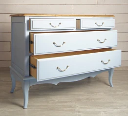 купить красивые Комод «Leontina Blue» на 4 ящика арт ST9315B