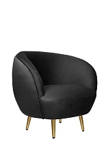 Мягкое кресло Small Benee Black в интерьере