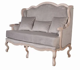 стильный Двухместный дизайнерский диван Brody Double grey