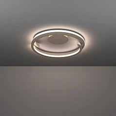 901823 Светодиодный настенно-потолочный светильник с регулировкой цветовой температуры MEZZOMONTE, 40W(LED), 2700-6500K, 3200lm, алюминий, сталь, песо