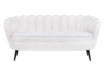 заказать Диван ракушка для гостиниц Pearl Triple Boucle на черных ножках