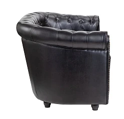 купить Кожаный диван лофт Karo V2 черный