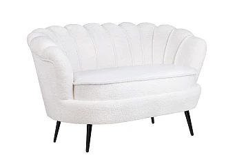 Двухместный диван Pearl Double Boucle на черных ножках в интернет-магазине