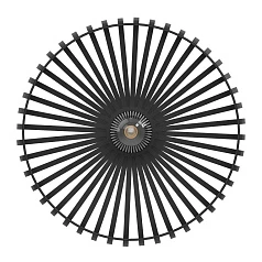 900721 Потолочный светильник MOGANO 3, 1X40W (E27), H180, ?430, сталь, черный в интернет-магазине