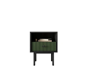 купить красивые Тумбочка с нижним ящиком "Emerson" арт EM17/green/L