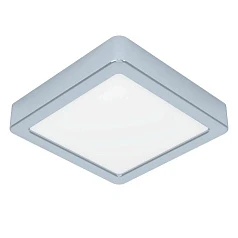 900649 Накладной светильник  FUEVA 5, 11W (LED), 3000K, IP44, L160, B160, H28, сталь, хром / пластик, белый