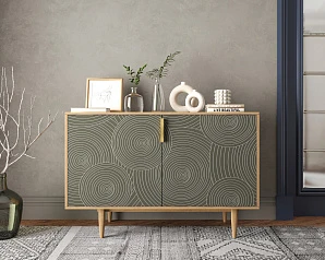 Комод с двумя дверками "Line" R18/browngrey в интернет-магазине