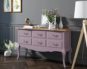 Консоль "Leontina Lavanda" 6 ящиков арт ST9358L на заказ
