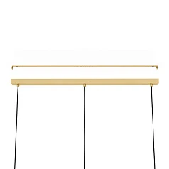 заказать стильные 900813 Люстра CAPRAROLA, 3X40W (E27), L900, B200, H1100, сталь, матовая латунь / матовое стекло, песочный