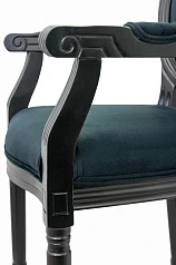 купить Мягкий стул с подлокотниками Volker Arm Black