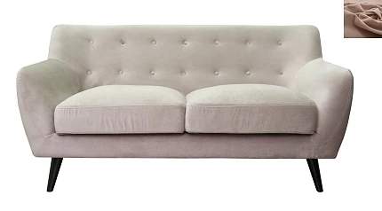 Диван с мягкими подлокотниками Albert 2 цвет коричневый на заказ в интернет-магазине