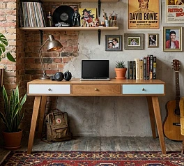 Рабочий стол "AАкварель (Aquarelle)" с тремя ящиками арт RE-36ETG