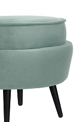 Пуф Pearl Adorn Green на черных ножках