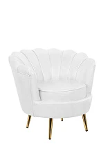 купить стильное Низкое кресло ракушка Pearl White