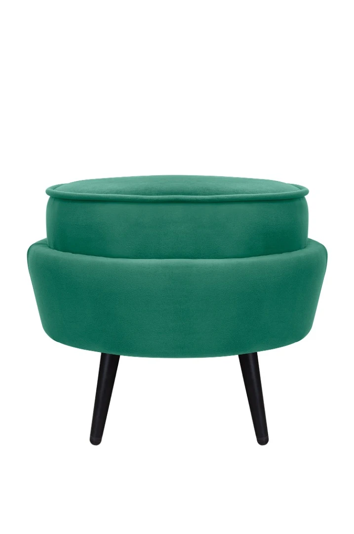 фото Пуф Pearl Adorn Green V2 на черных ножках