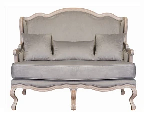 стильный Двухместный дизайнерский диван Brody Double grey