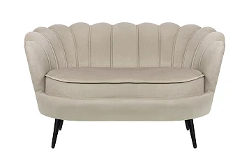 Дизайнерский диван Pearl Double Taupe на черных ножках