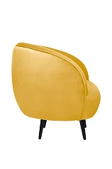Мягкое кресло Small Benee Yellow на черных ножках в интернет-магазине