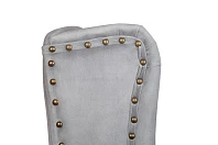 фото Дизайнерский барный стул Skipton Grey Velvet в интерьере