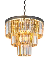 красивые Люстра Odeon 3 Rings Amber