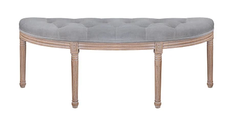 Оттоманка Onora Velvet Gray в интерьере