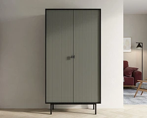 купить красивый Шкаф двухдверный "Emerson" арт EM091/gray/L