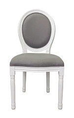 Дизайнерский обеденный стул модерн Volker Grey and White в интерьере
