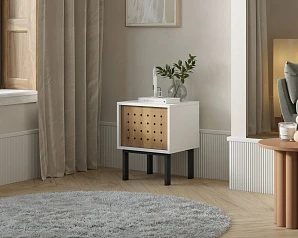 купить Тумбочка с дверкой  KOTO арт KT02 Белый в интернет-магазине