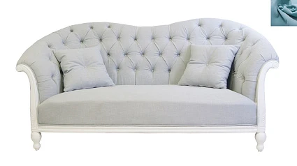 стильный Французский диван Velina цвет голубой